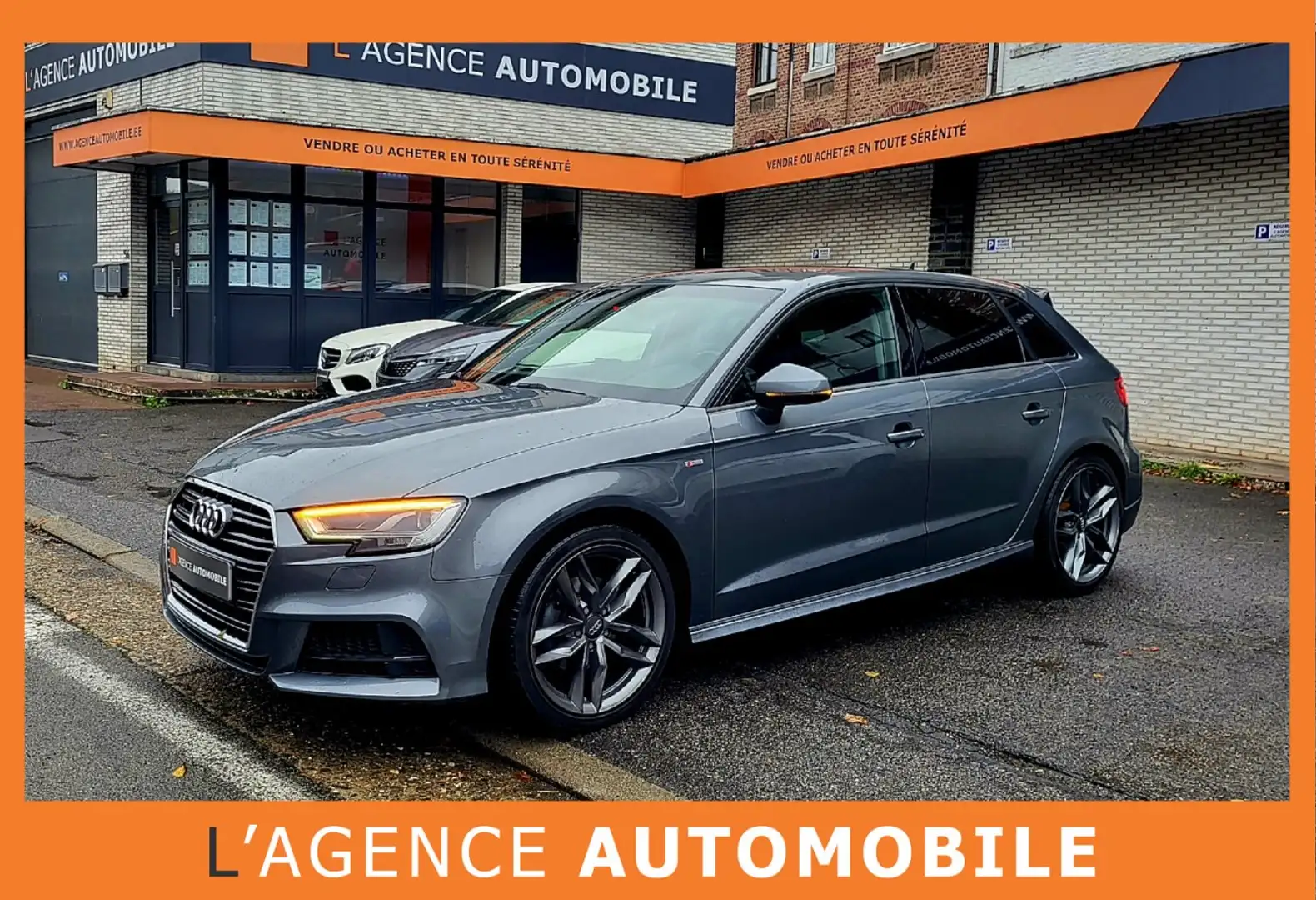 Audi A3 A3 SB S-LINE 35TFSI Sport Stronic VOLANT CHAUFFANT Gris - 1