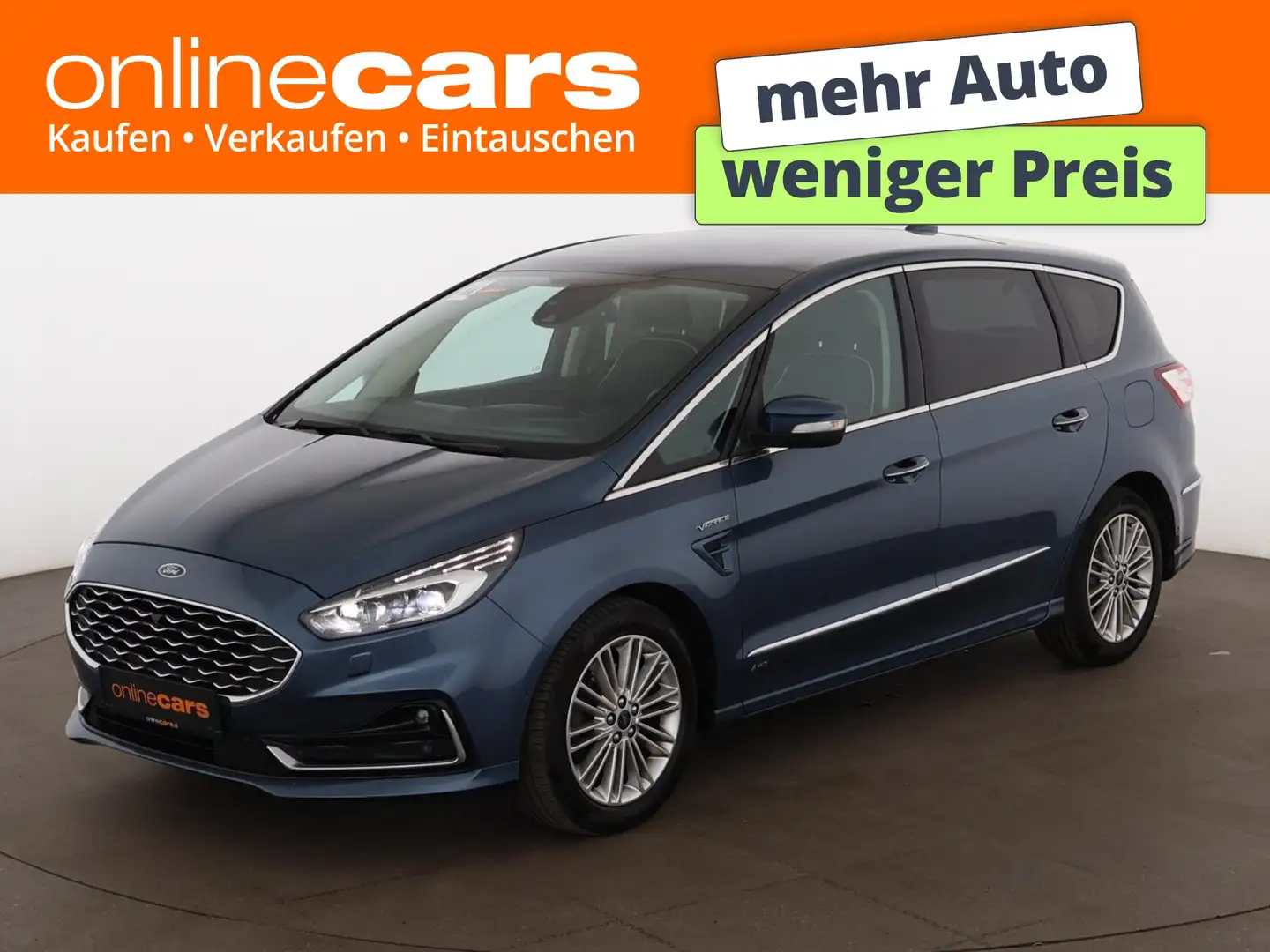 Ford S-Max 2.0 EcoBlue Vignale 4x4 Aut 7-SITZER LED Blau - 1
