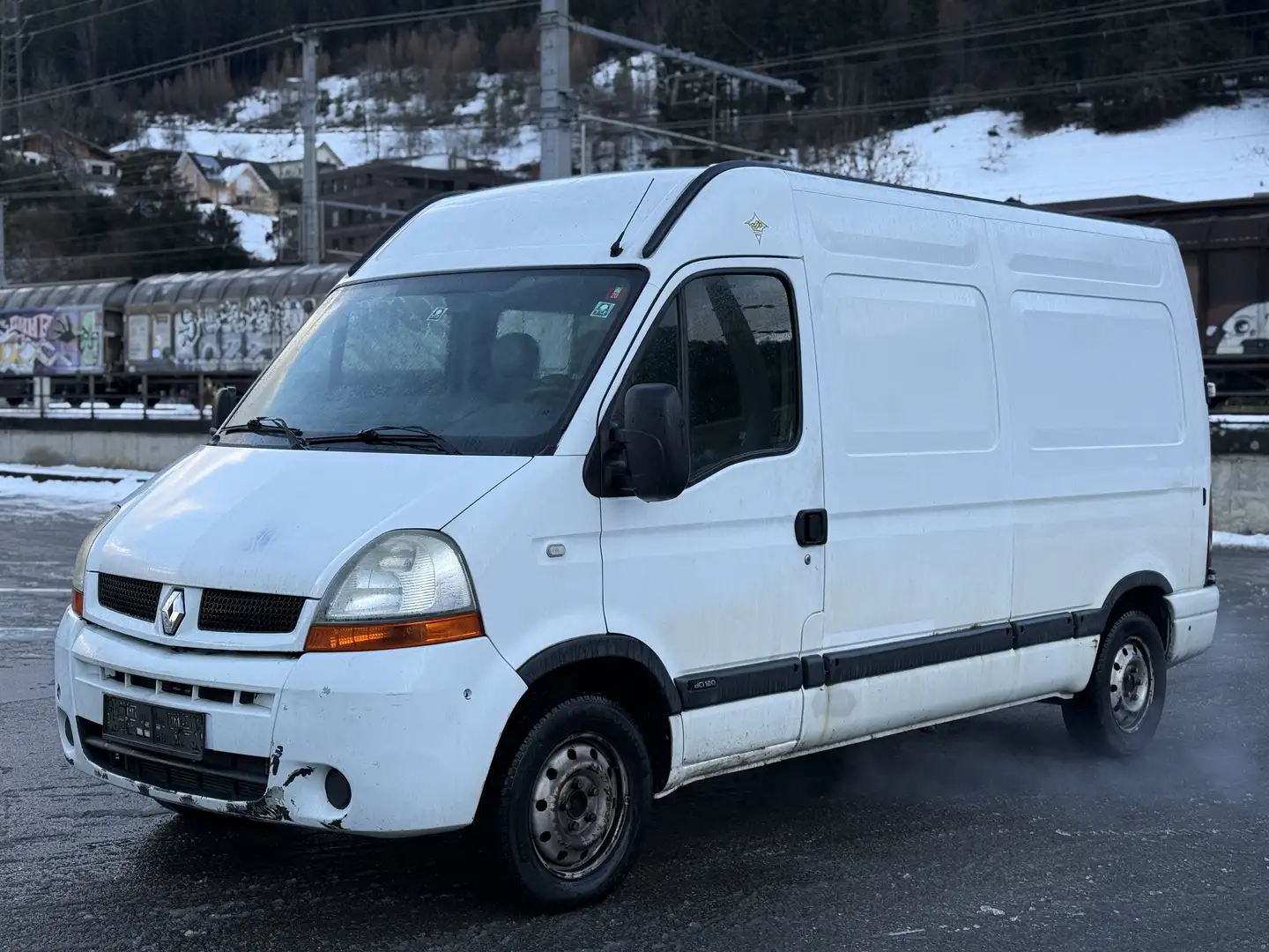 Renault Master 2,5 dCi TÜV 06/26 Kasten Hochdach Camper Weiß - 2