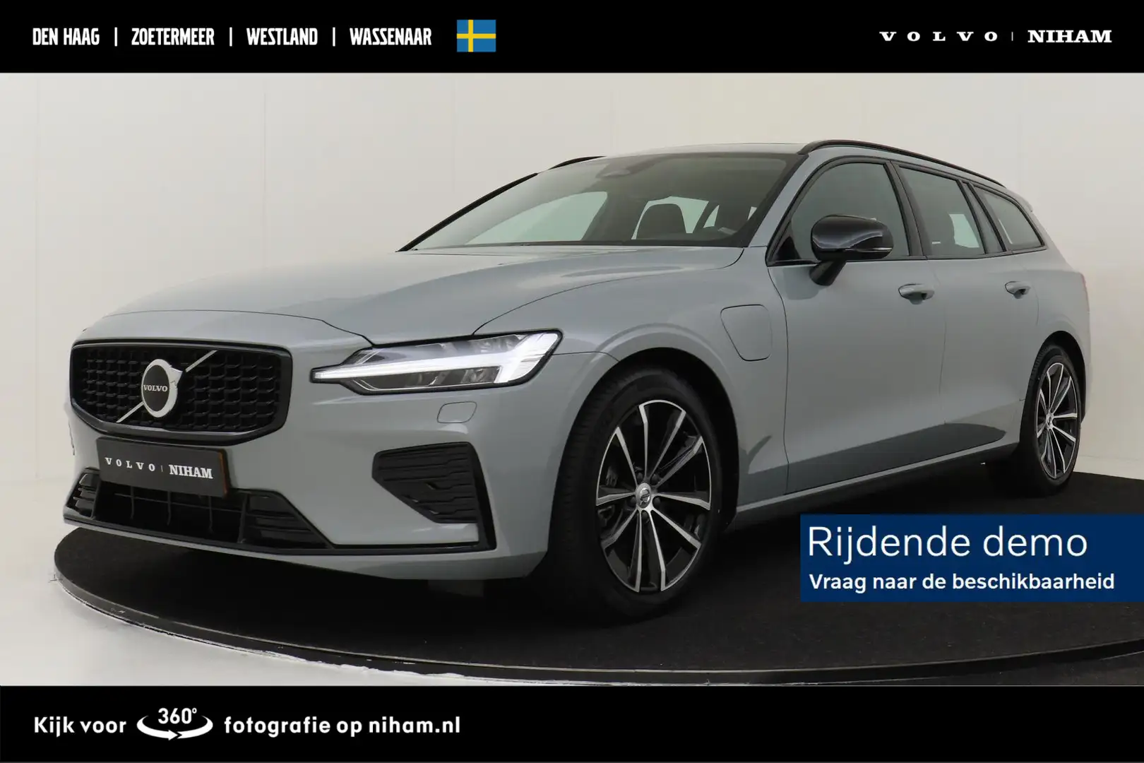 Volvo V60 T8 RECHARGE ULTRA DARK -PANO.DAK|HEAD-UP DISP.|CAM Gris - 1