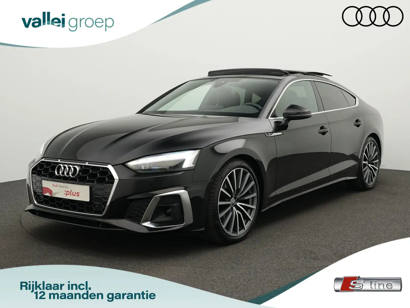 Audi A5 Sportback 40 TFSI 190 pk S-tronic Pro Line S | Pan Zwart - 1