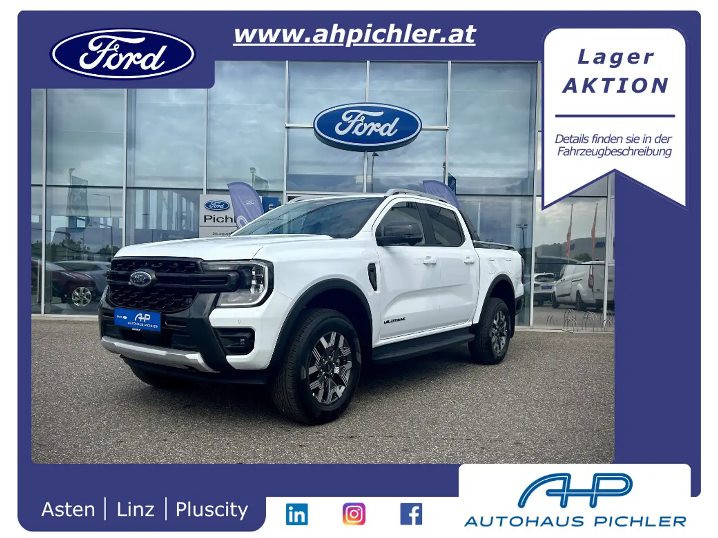 Ford Ranger Ranger Doppelkabine Wildtrak e-4WD 2.3 EcoBoost... Weiß - 1
