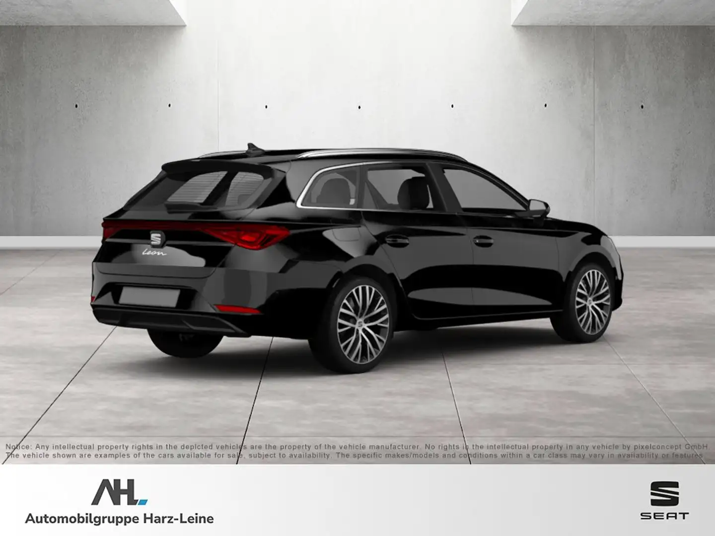 SEAT Leon Sportstourer 2.0 TDI FR DSG AHK Navi ACC RFK Schwarz - 2