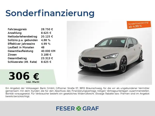 CUPRA Leon VZ 2.0 TSI DSG LED ACC RearView Sitzheizung