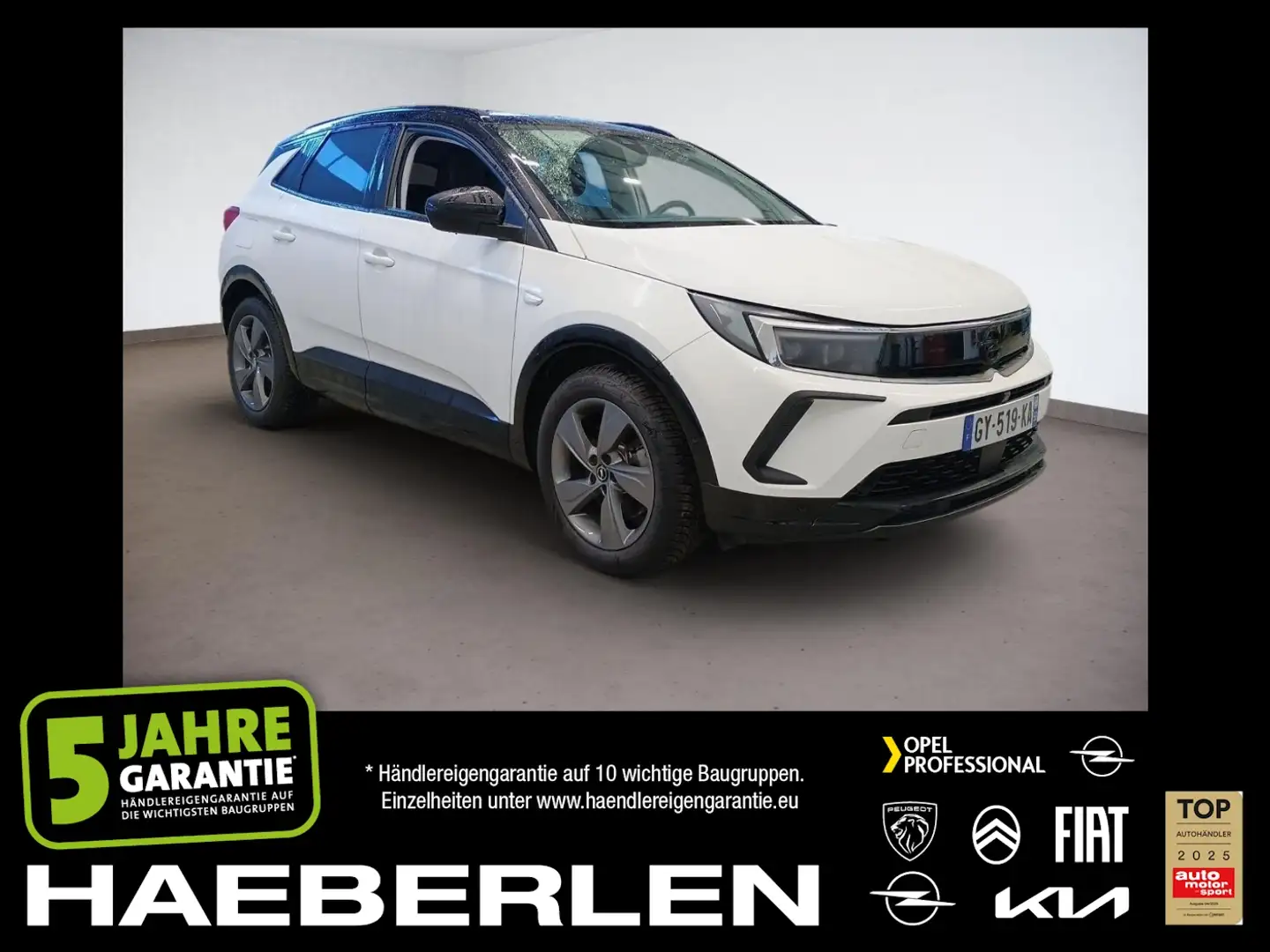 Opel Grandland 1.6 Turbo GS Line 4x4 ACC+LED+Navi+SHZ Blanc - 1