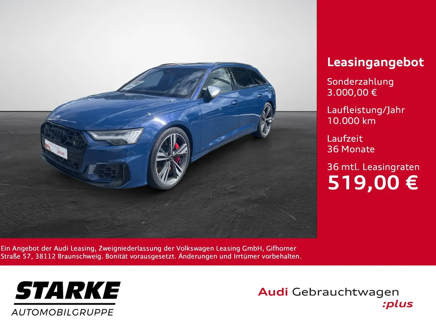 Audi S6 Avant TDI tiptronic quattro Blau - 1