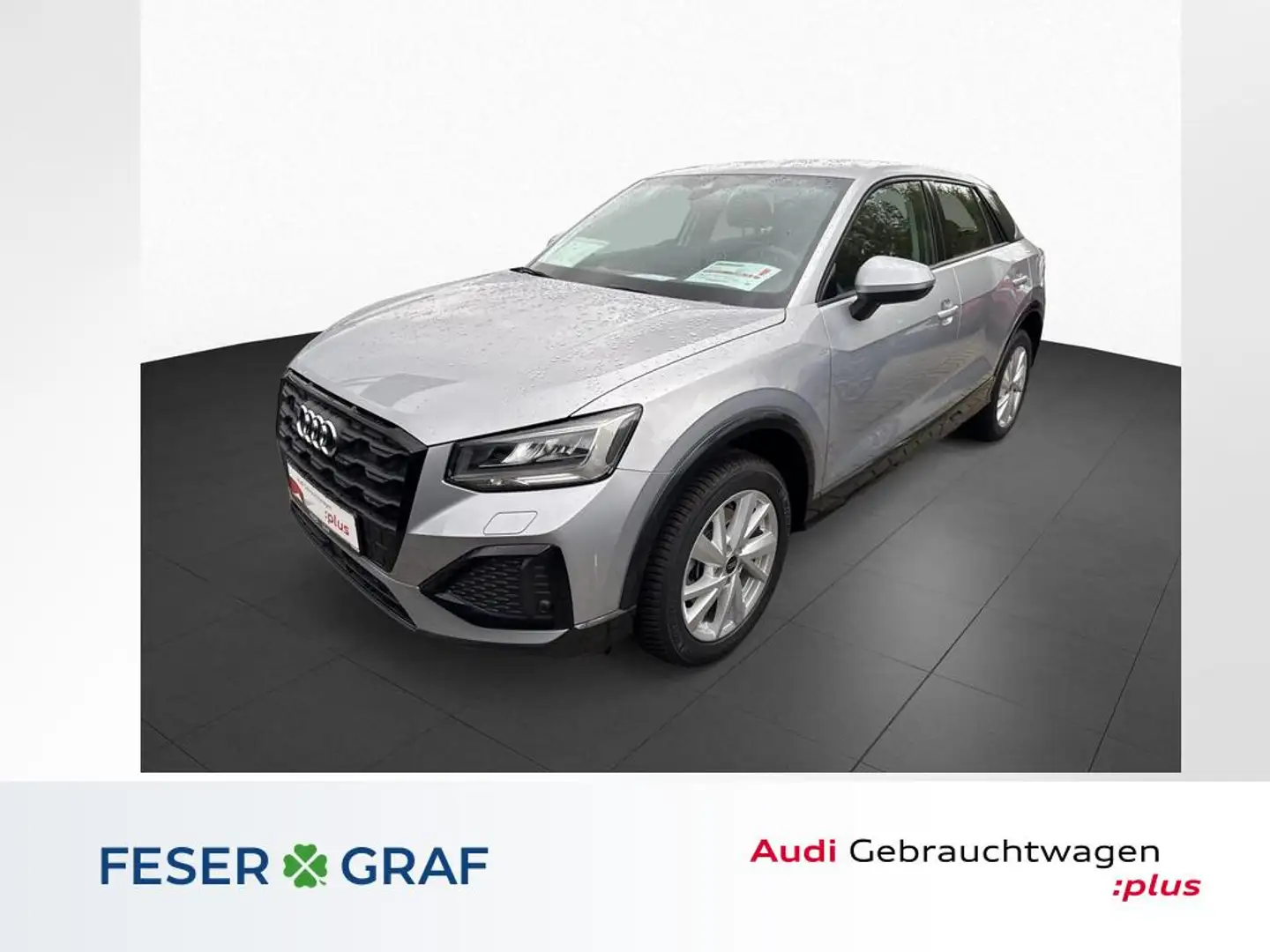Audi Q2 adv 40 TFSI qu. S-tro. +Kamera+ACC+NAVI+ Argent - 1