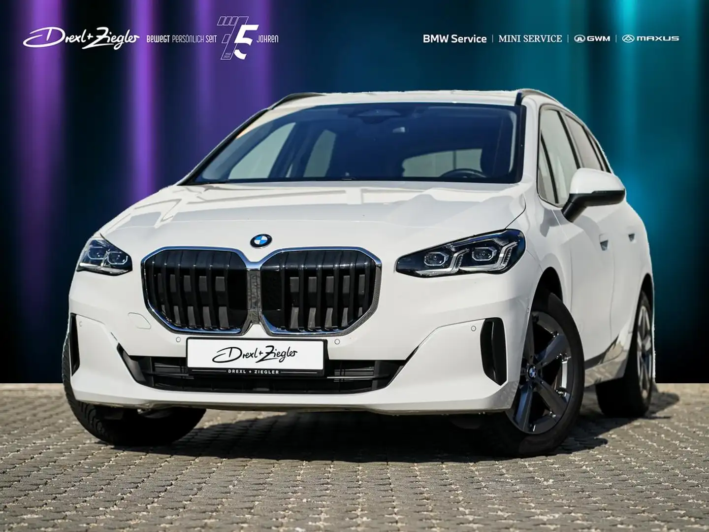 BMW 220 220i Active Tourer AdLED AHK PanoDach KoZg LRH Wit - 1