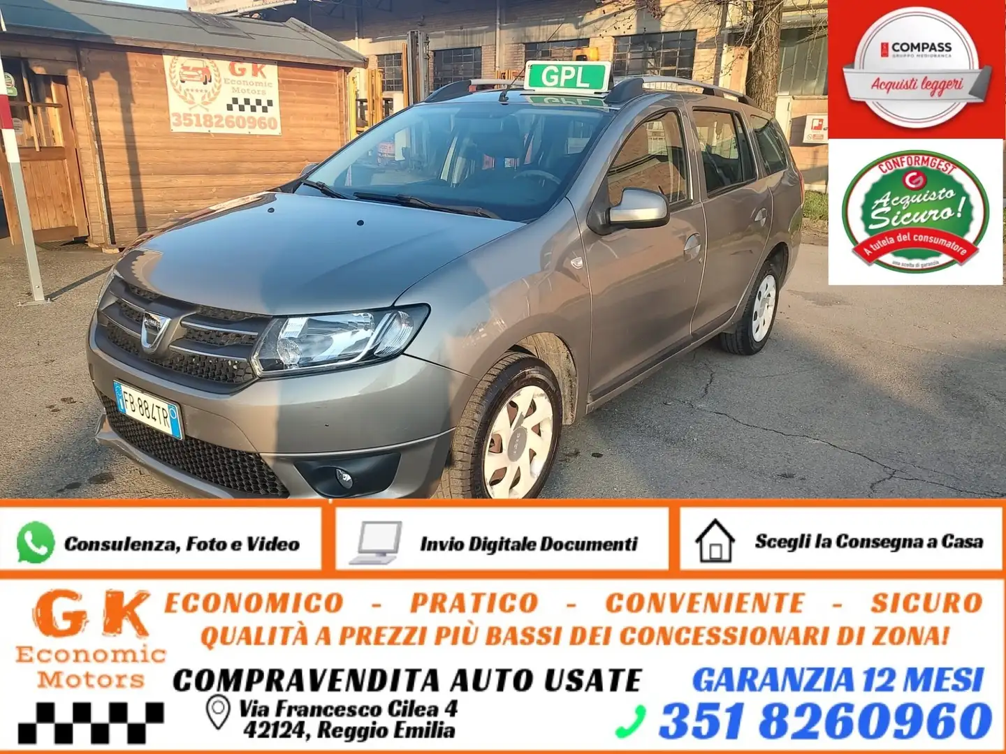 Dacia Logan MCV 0.9 TCe 12V 90CV TurboGPL Start&Stop Ambiance, Beige - 1