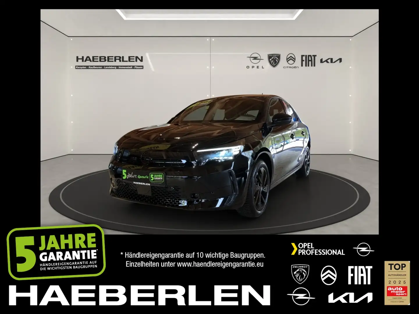 Opel Corsa F 1.2 Turbo GS *RKAmera*AppleCarPlay* Noir - 1