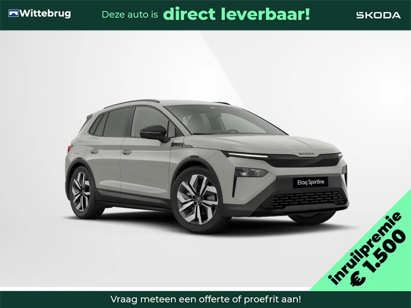 Skoda Elroq 60 Sportline / Trekhaak / €1500 inruilpremie Gris - 1