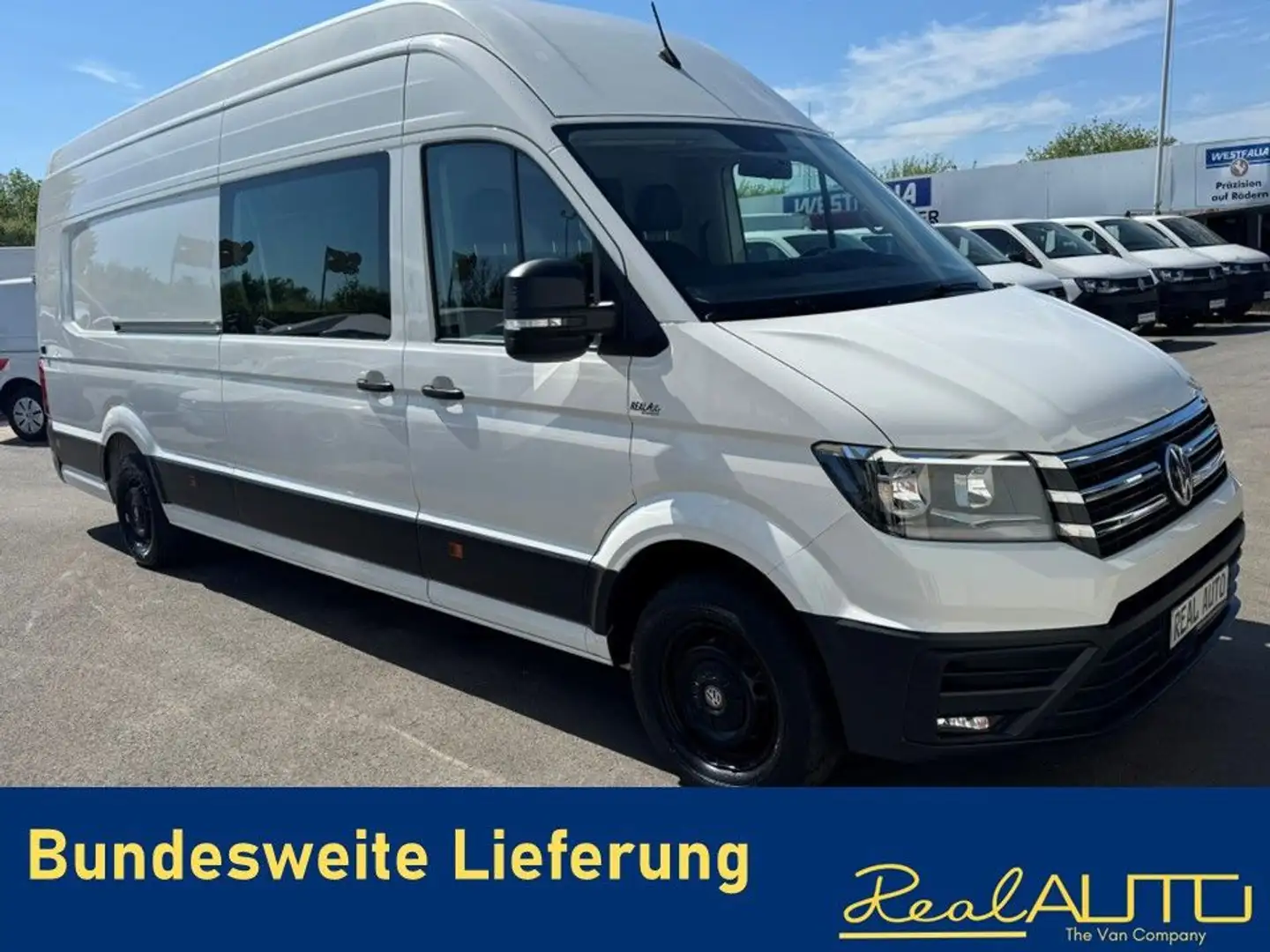 Volkswagen Crafter Kasten 35 XXL L4H3 NAVI*Rampe*2Schiebetü White - 1