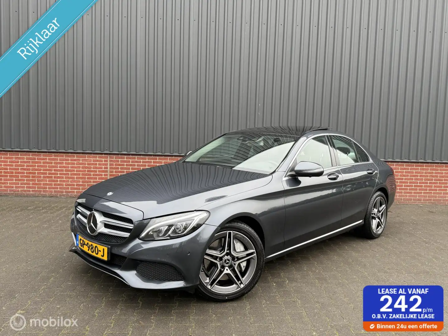 Mercedes-Benz C 350 C350 e Panorama Leder Burmester HeadUp 360 Luchtve Grijs - 1