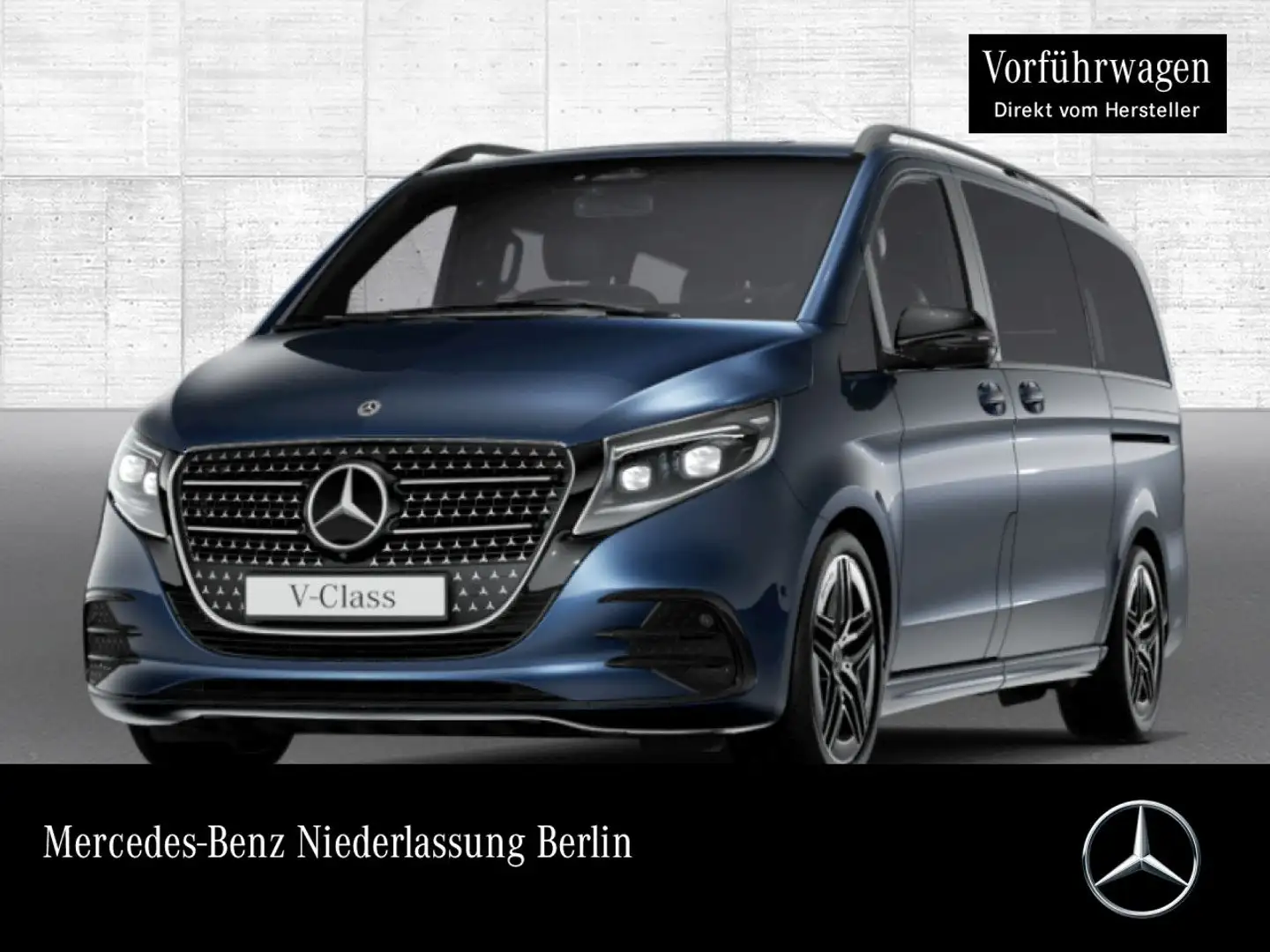 Mercedes-Benz V 300 d AVANTGARDE+AMG+9G+AHK+StandHZ+Klimaautom Blau - 1