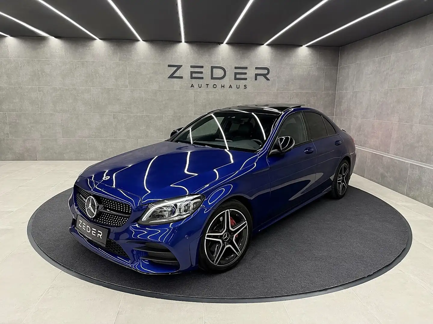 Mercedes-Benz C 180 d AMG Line|MULTIBEAM|PANORAMA|360°KAMERA|WIDESC... Blau - 2