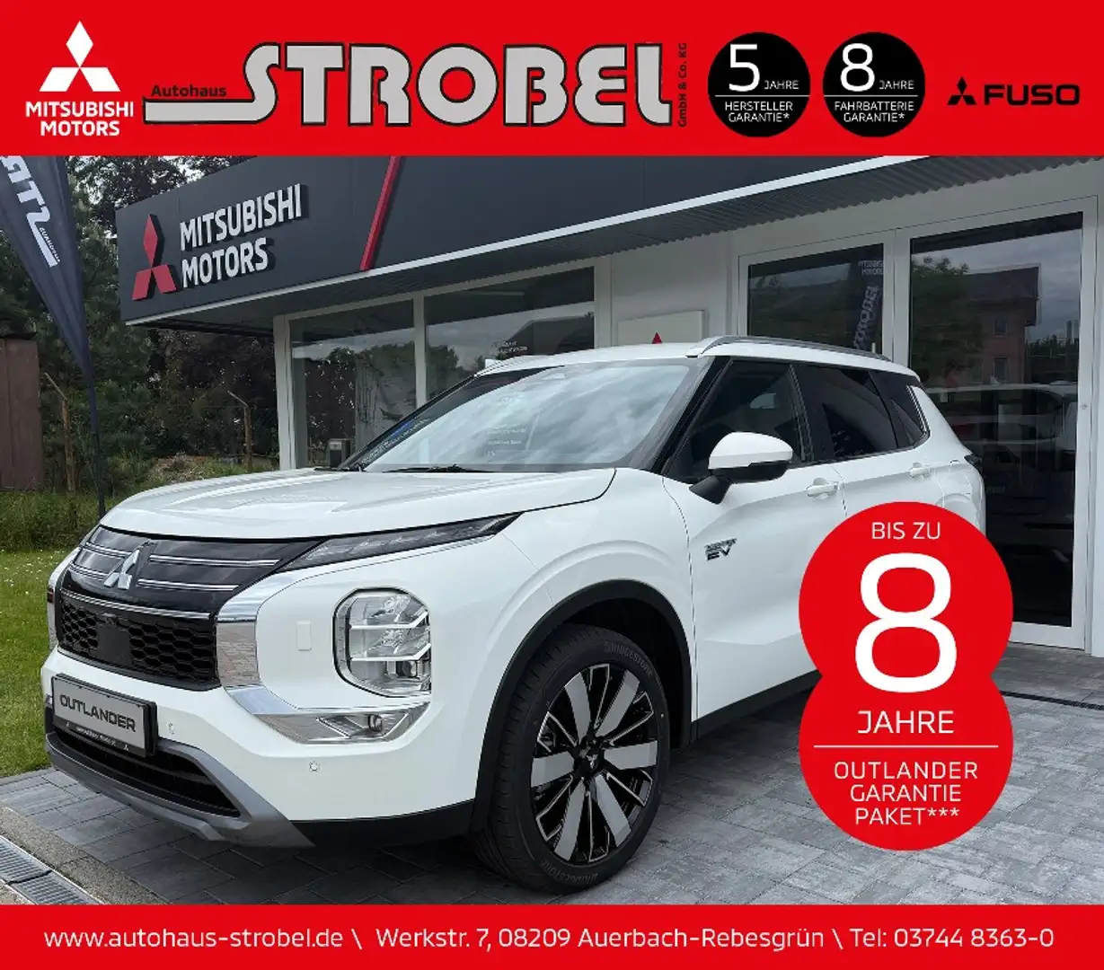 Mitsubishi Outlander PHEV Intro Ed.*HEAD-UP-DISPLAY*NAVI* Weiß - 1