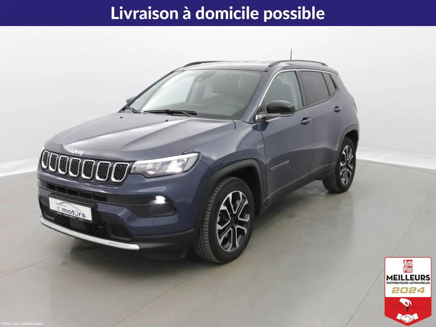 Jeep Compass Turbo T4 130 BVR7 e-Hybrid Altitude +Pack Hiver Blanc - 1
