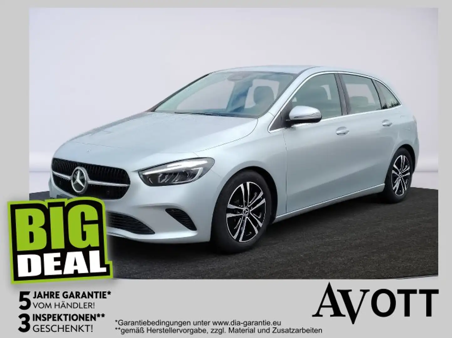 Mercedes-Benz B 180 Leder Winterp. KAM SpurH LM KlimaA SHZ Silber - 1