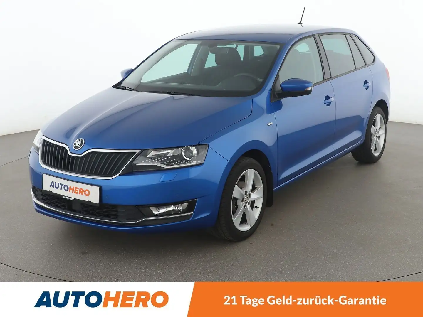 Skoda Rapid/Spaceback 1.0 TSI Clever*TEMPO*PDC*SHZ*ALU* Blau - 1