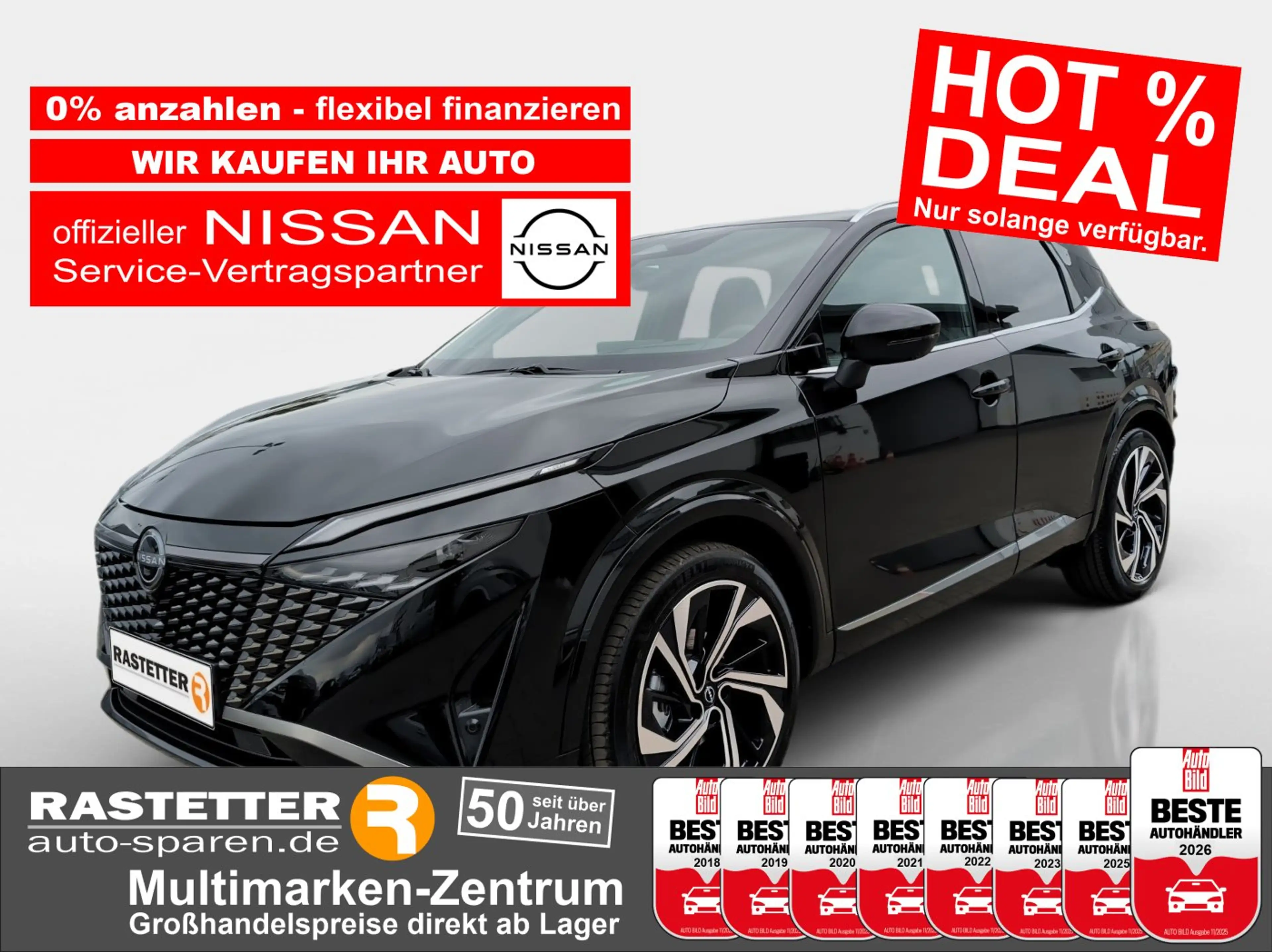 Nissan Qashqai 4x4 tekna+Plus Leder+Pano+20Z+BOSE+Matrix+Navi+Mas