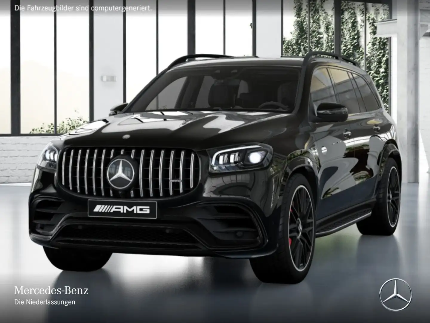 Mercedes-Benz GLS 63 AMG GLS 63 4M NIGHT+PANO+360+AHK+MULTIBEAM+STHZG+HUD Schwarz - 2