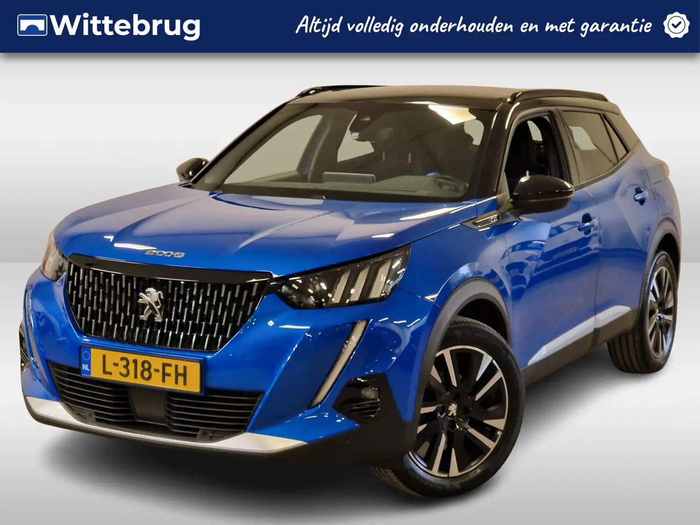 Peugeot 2008 1.2 PureTech GT Pack Luxe uitvoering met Schuif/ka Blauw - 1