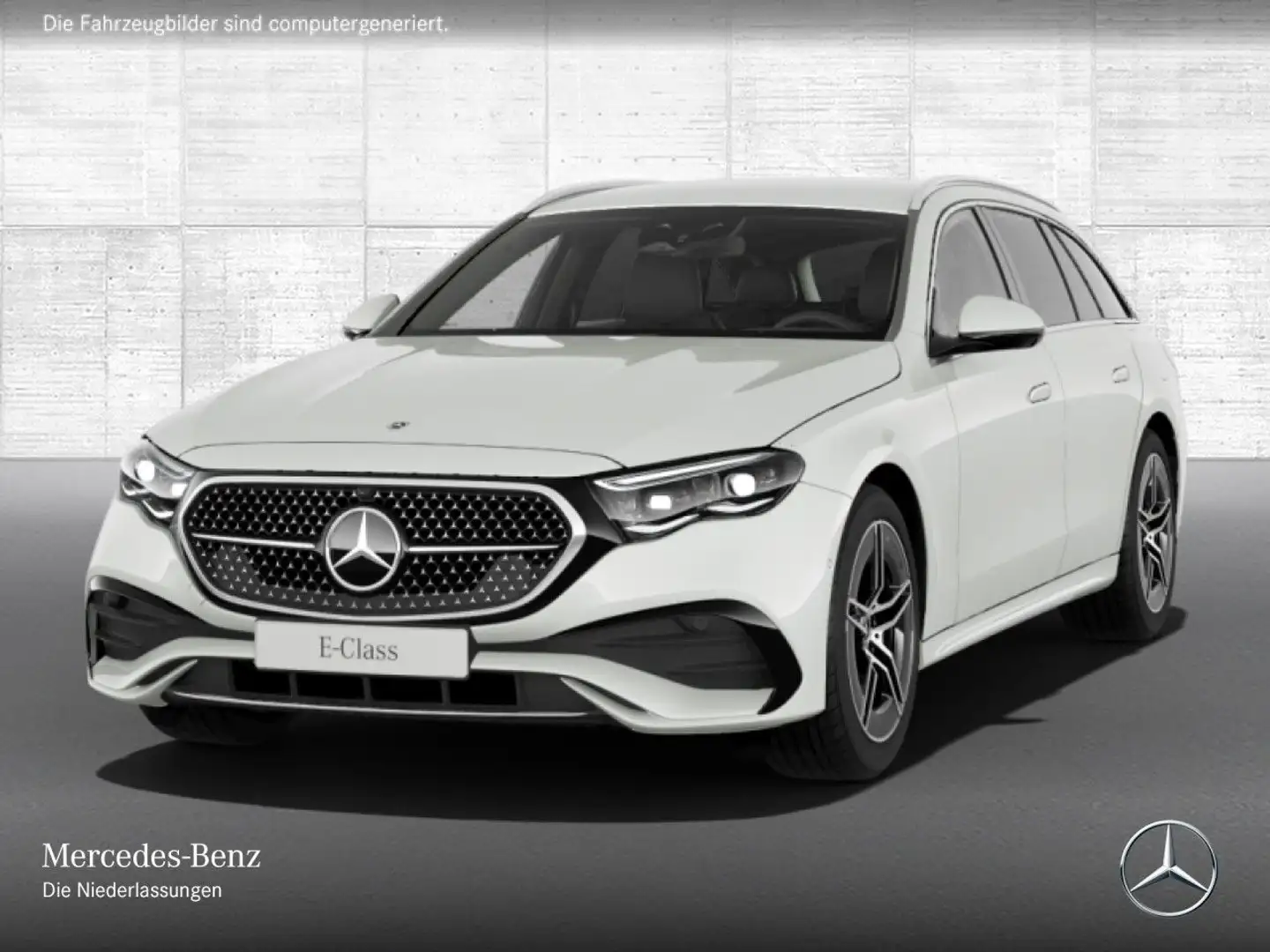 Mercedes-Benz E 300 e T AMG Fahrass 360° Burmester Distr+ PTS 9G Weiß - 2