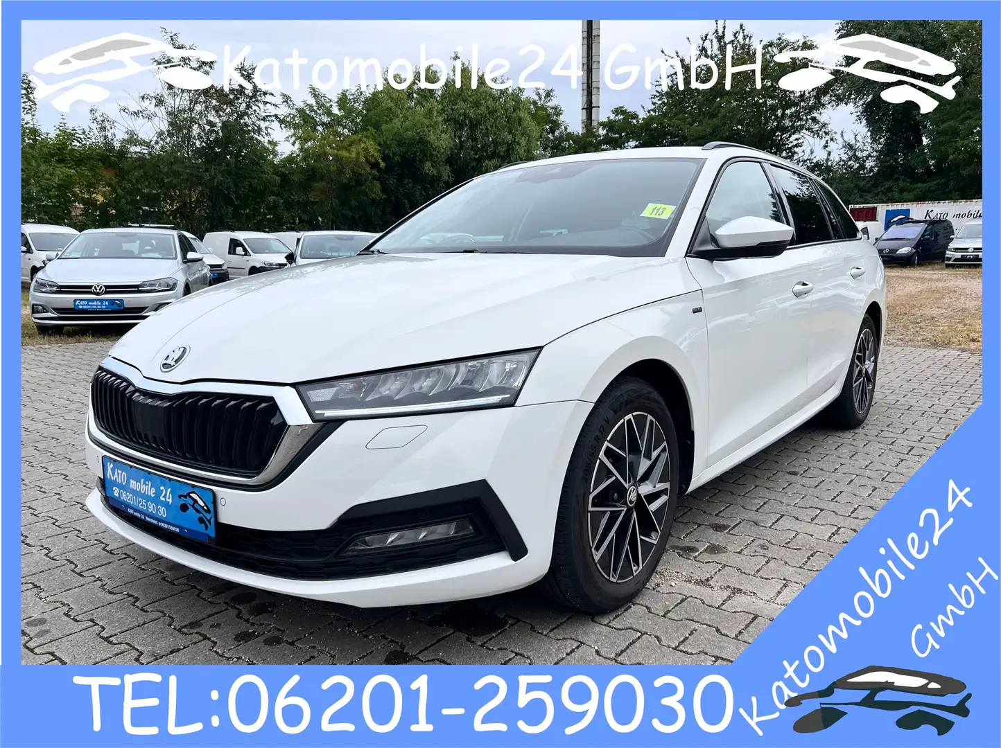 Skoda Octavia Combi Clever 1.5 TGI CNG Erdgas ACC AHK LED Navi.. Weiß - 1