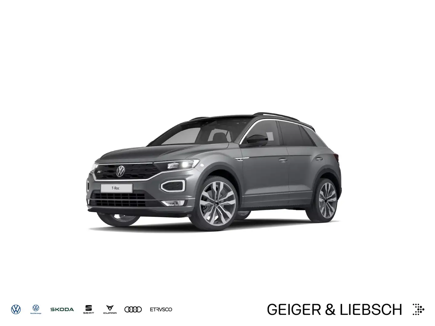 Volkswagen T-Roc T-ROC 2.0 TSI 4MOTION DSG R-LINE*LED*AHK*PANO*KA Grau - 1