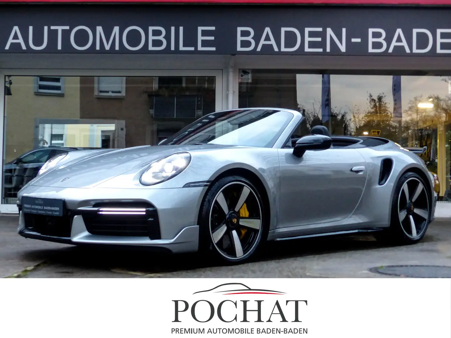 Porsche 992 Turbo S Cabrio*Sport Design AeroKit*Approved Silber - 1