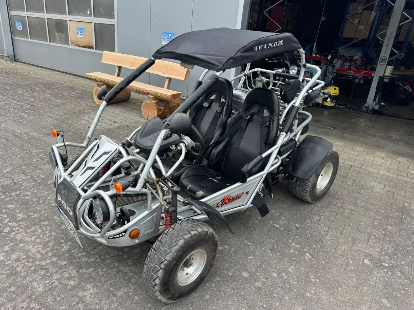PGO Buggy BR 250 BUGRIDER Kart Quad Silber - 1