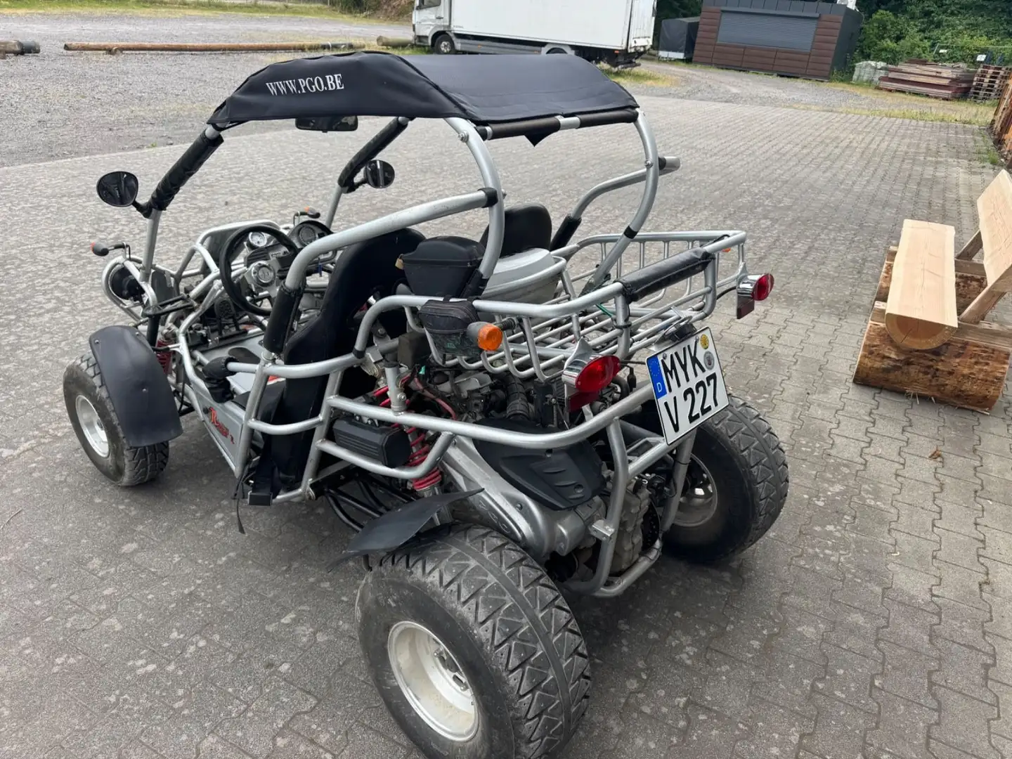 PGO Buggy BR 250 BUGRIDER Kart Quad Silber - 2