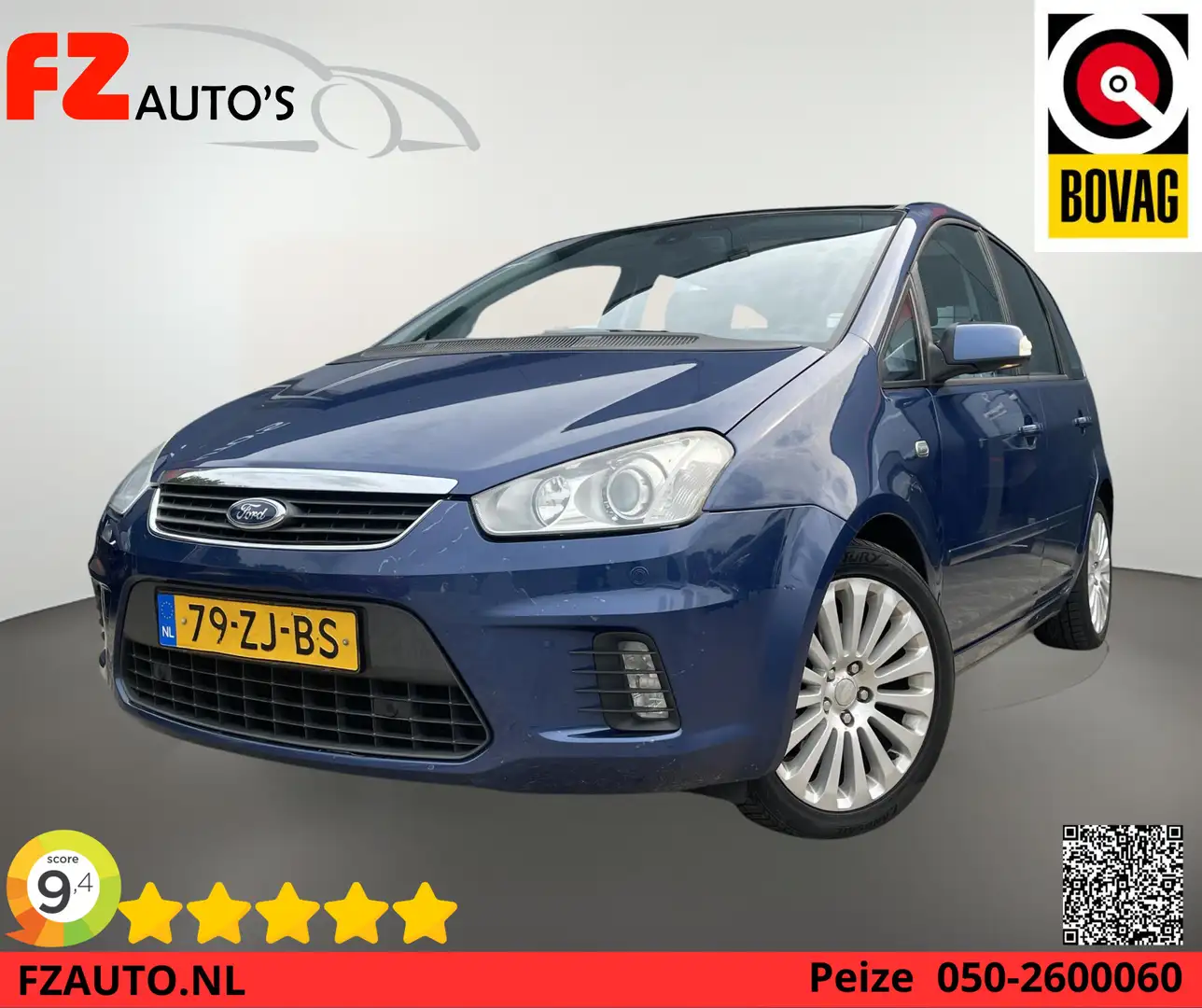 Ford C-Max 1.8-16V Titanium - Panoramadak - Climate Control - Blauw - 1