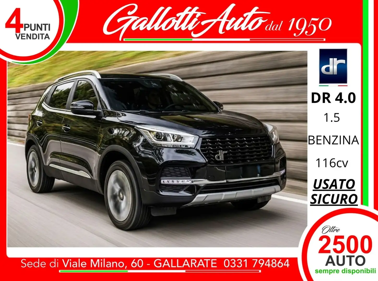 DR Automobiles DR4 1.5 116cv - SENZA VINCOLI DI FINANZIAMENTO Grau - 1