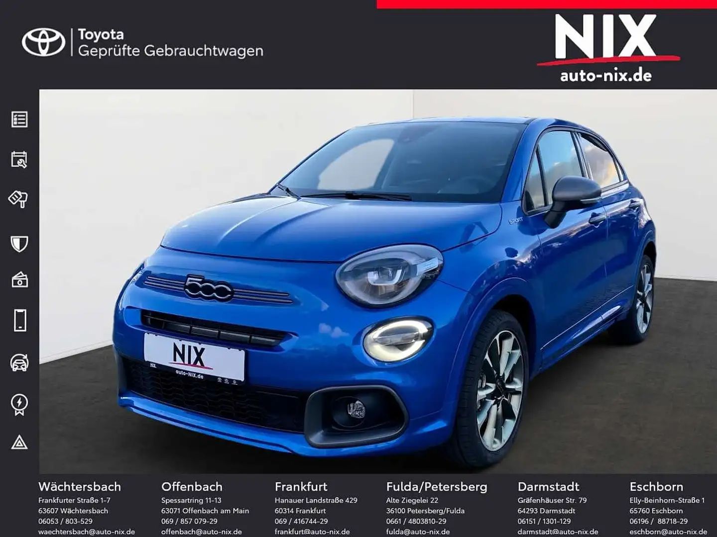 Fiat 500X 1.5 GSE Mild-Hybrid Sport Azul - 1