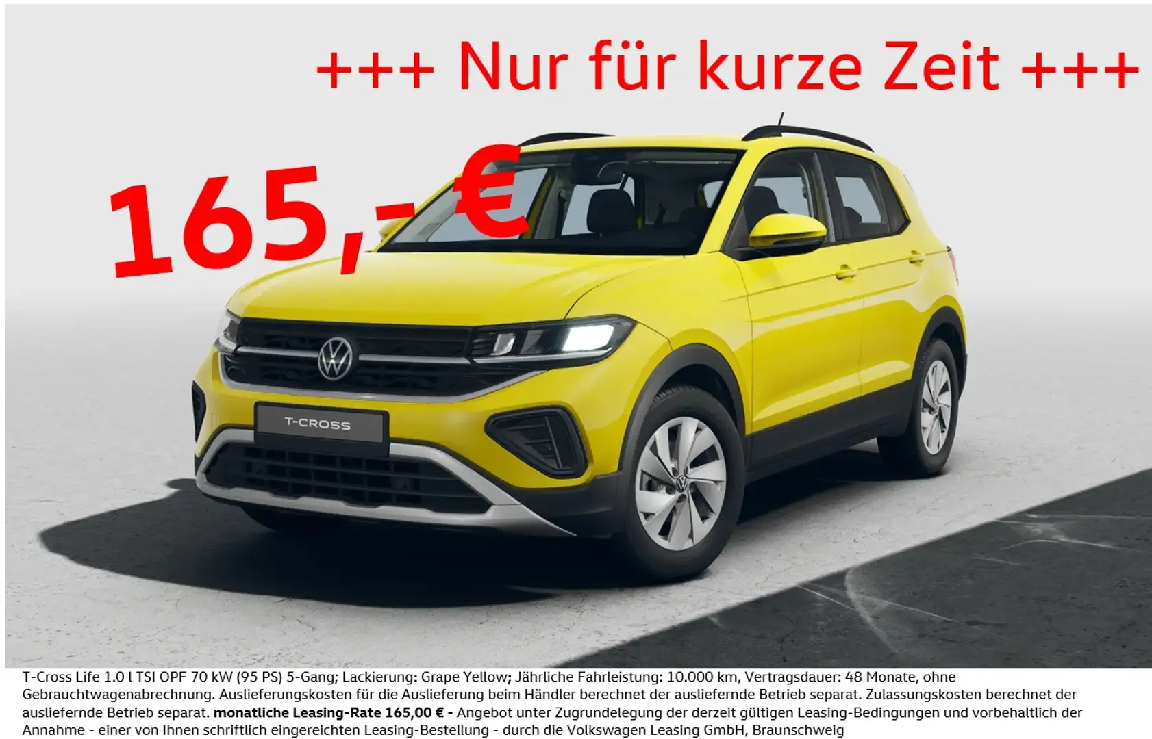 Volkswagen T-Cross Life TSI 165,- solange Vorrat reicht Giallo - 2