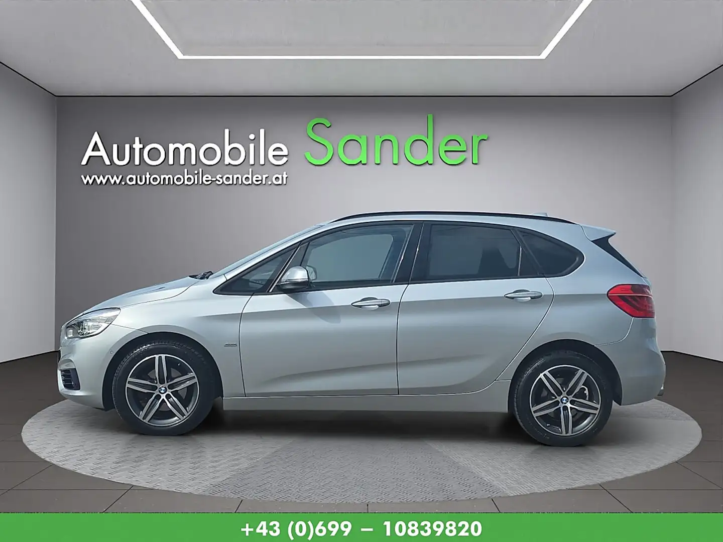 BMW 218 d Active Tourer Sport Line Silber - 2