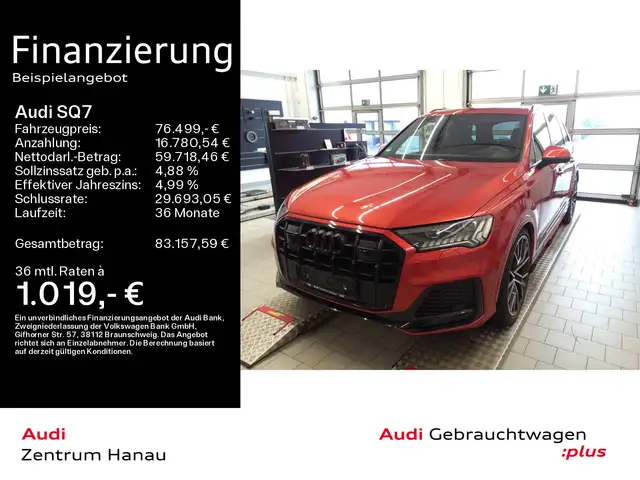 Audi SQ7 4.0 TDI *PANO*MATRIX*HEADUP*B&O*STANDHZG*22Z