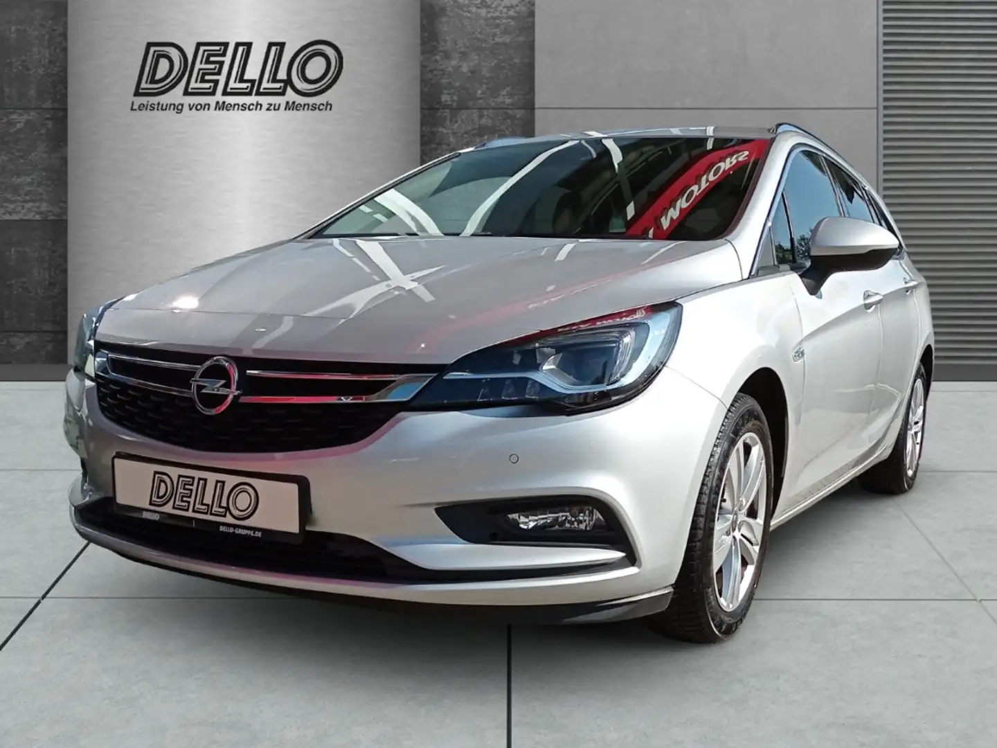 Opel Astra K 1.4 T ST Innovation Navi LED Rfk. SHZ AHK Zilver - 1