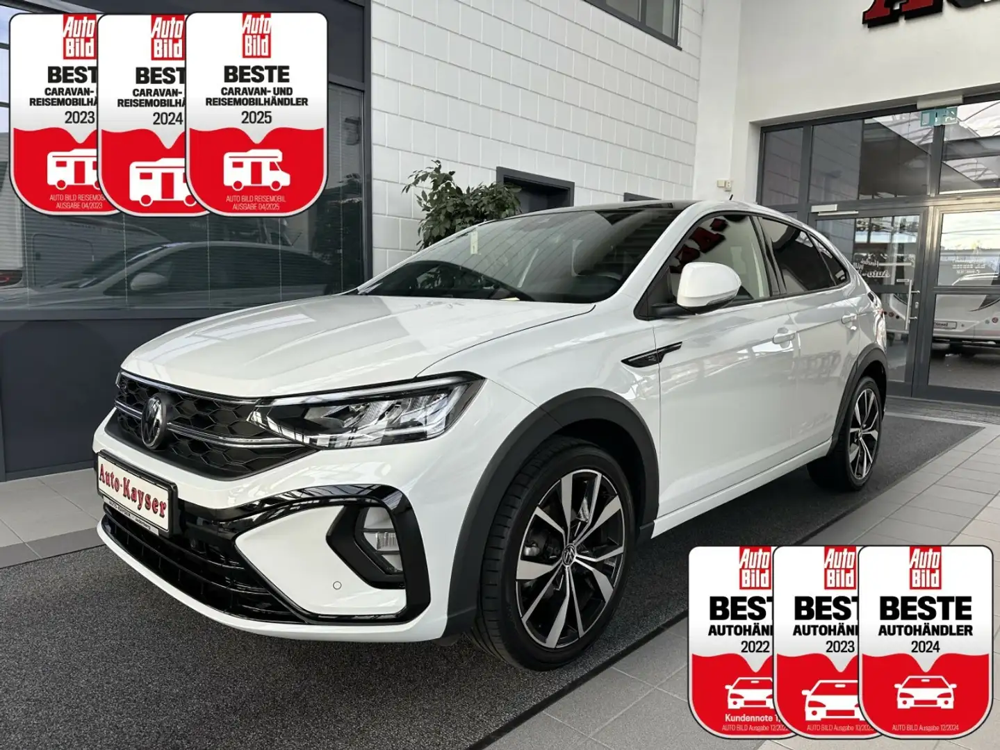 Volkswagen Taigo 1,5 TSI R-Line Automatik +Panorama+AHK+ACC+LED+SHZ Blanc - 1