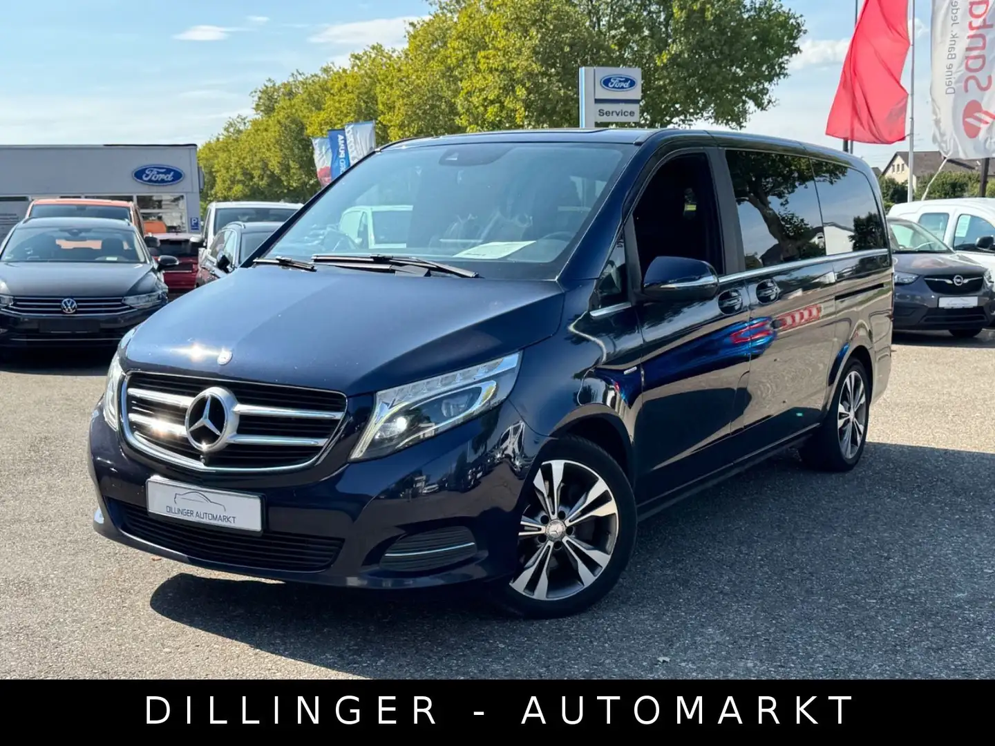 Mercedes-Benz V 220 V 250d SPORTPAKET Avantgarde LED 7G NAV 360° AHK Blau - 1