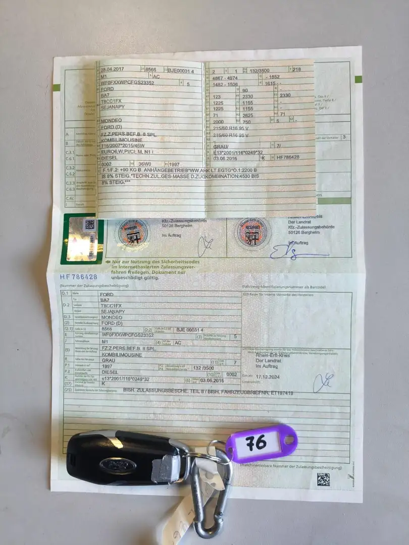 Ford Mondeo Titanium 2.0 TDCi Automatik Airbags Ok Серый - 2