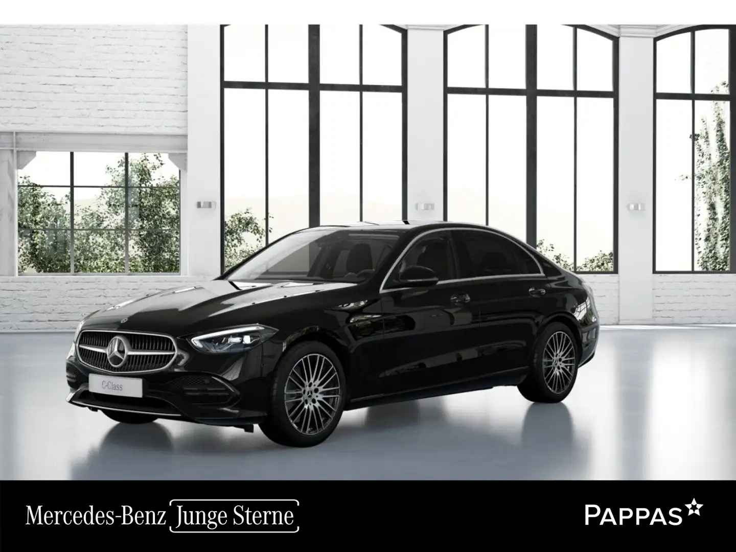Mercedes-Benz C 200 4MATIC LED Cam Navi Keyl PTS SHZ Noir - 1