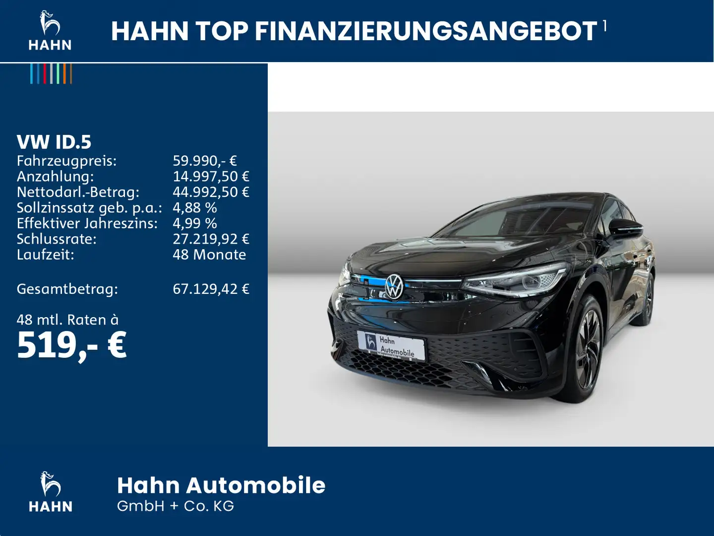 Volkswagen ID.5 Pro Goal Schwarz - 2