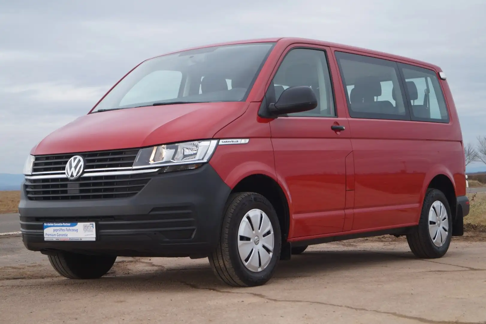 Volkswagen T6 Caravelle T6.1 Caravelle Trendline +9-Sitzer+Klima+PDC+ Rot - 2