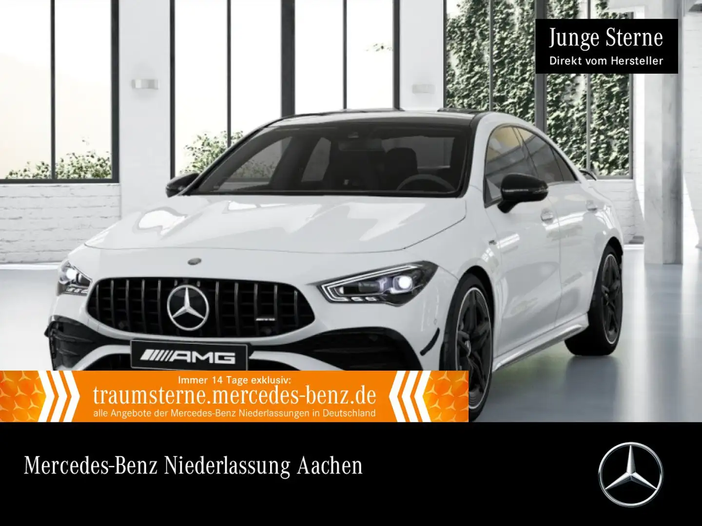 Mercedes-Benz CLA 35 AMG CLA 35 4M AMG+PANO+360°+MULTIBEAM+BURMESTER+HUD Weiß - 1