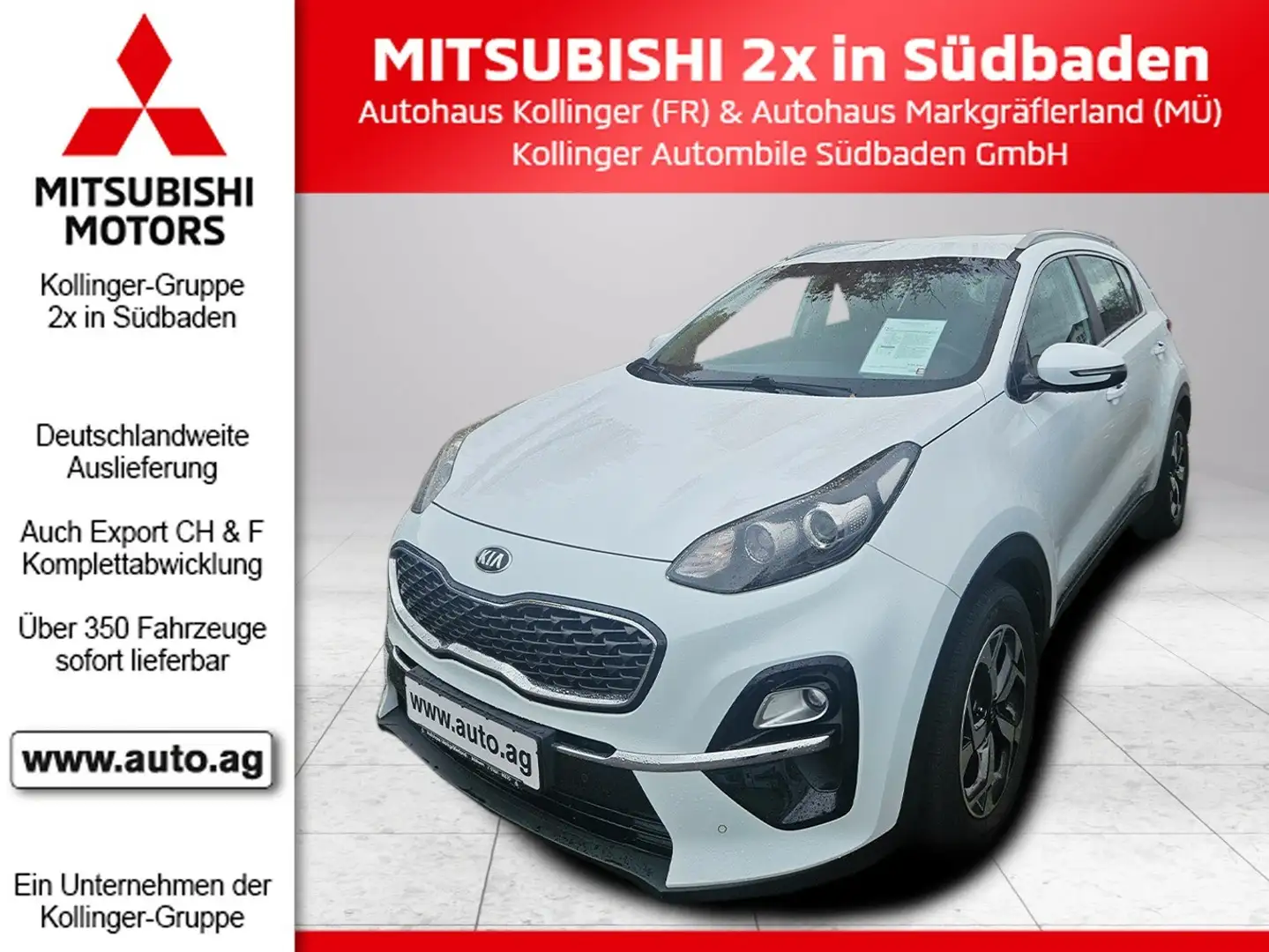 Kia Sportage 1.6 T-GDI VISION KOMFORT & ASSISTENZ Weiß - 1