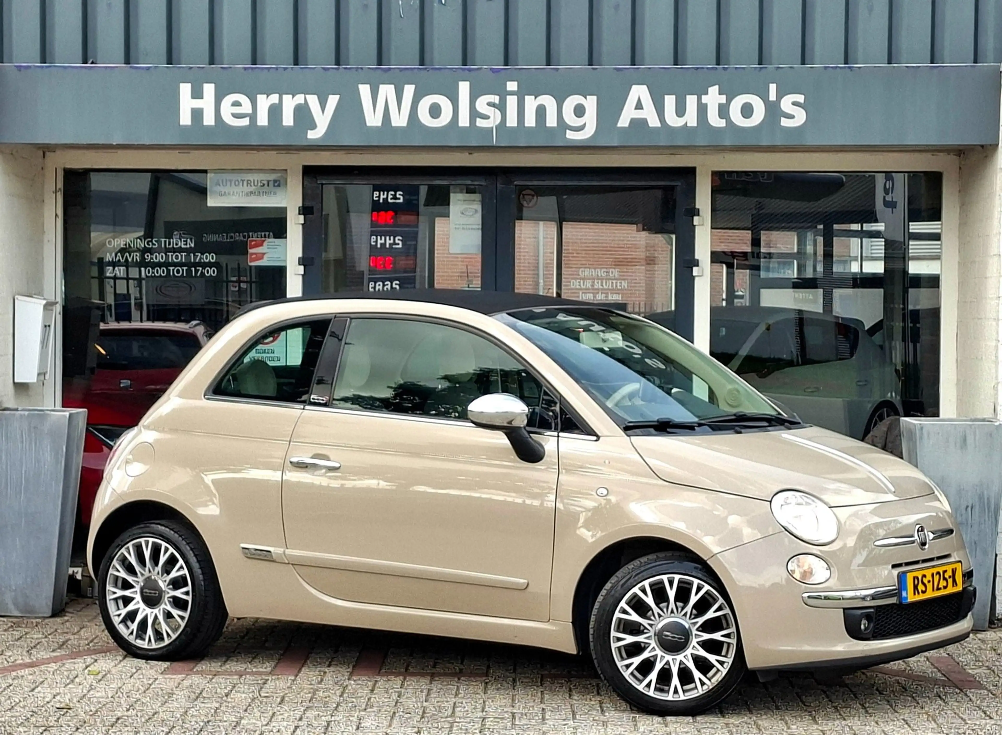 Fiat 500C 1.2 Easy Cabrio Cappucino Airco Navi Pdc