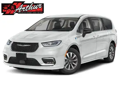 White 2024 Chrysler Pacifica Hybrid Minivan Front-Wheel Drive Automatic