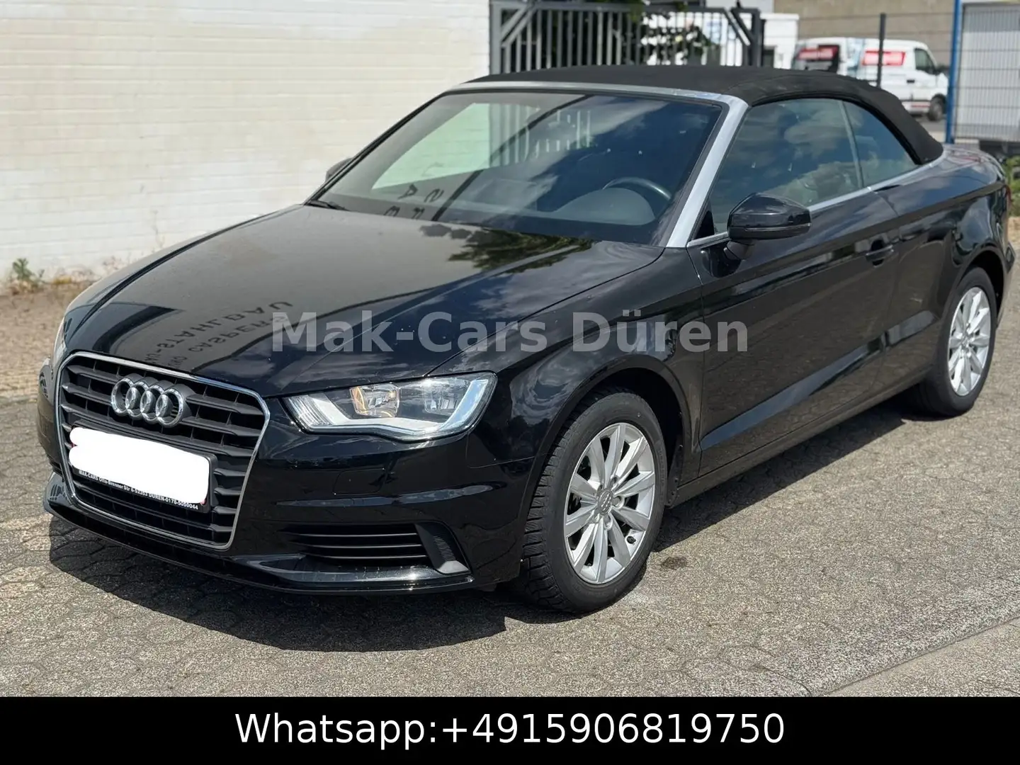 Audi A3 2.0 Cabrio TDI/Navi/Klimaaut/DCC/Eu6 Schwarz - 1